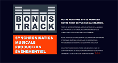 Desktop Screenshot of bonus-track.com